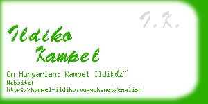 ildiko kampel business card